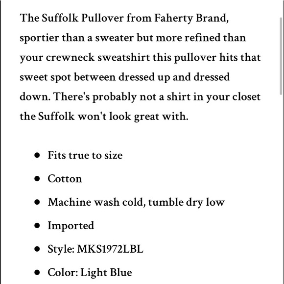 Faherty Suffolk Pullover quarter zip - Picture 14 of 14